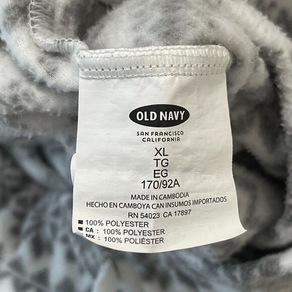 OLD NAVY MENS PAJAMA PANTS EXTRA-LARGE SNOWFLAKE FLEECE SLEEPWEAR DRAWSTRING - Picture 5 of 10